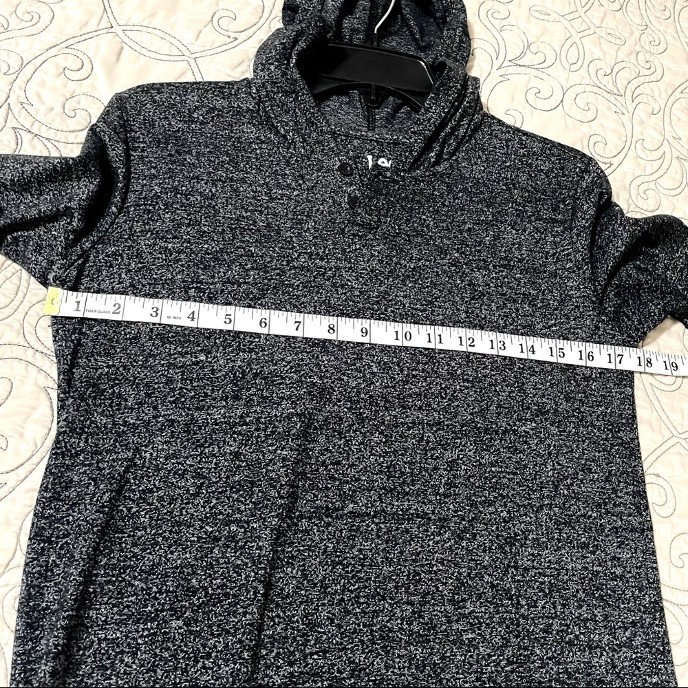 Lee Kid’s Sweatshirt With Hoodie Lightweight Charcoal Black L 14/16 Cotton Blend - Picture 8 of 15